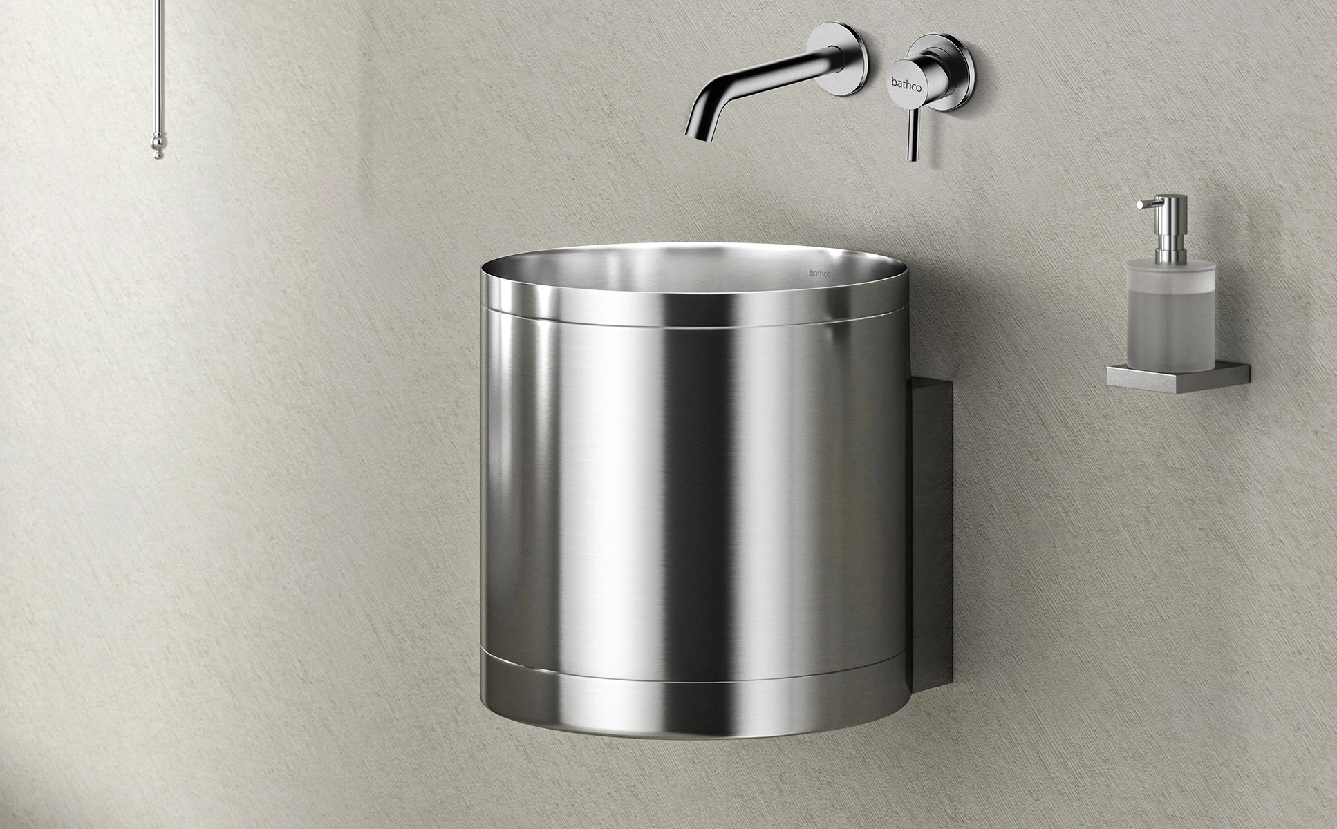 Умывальник подвесной Bathco Detroit 380x380 Bronze — 2