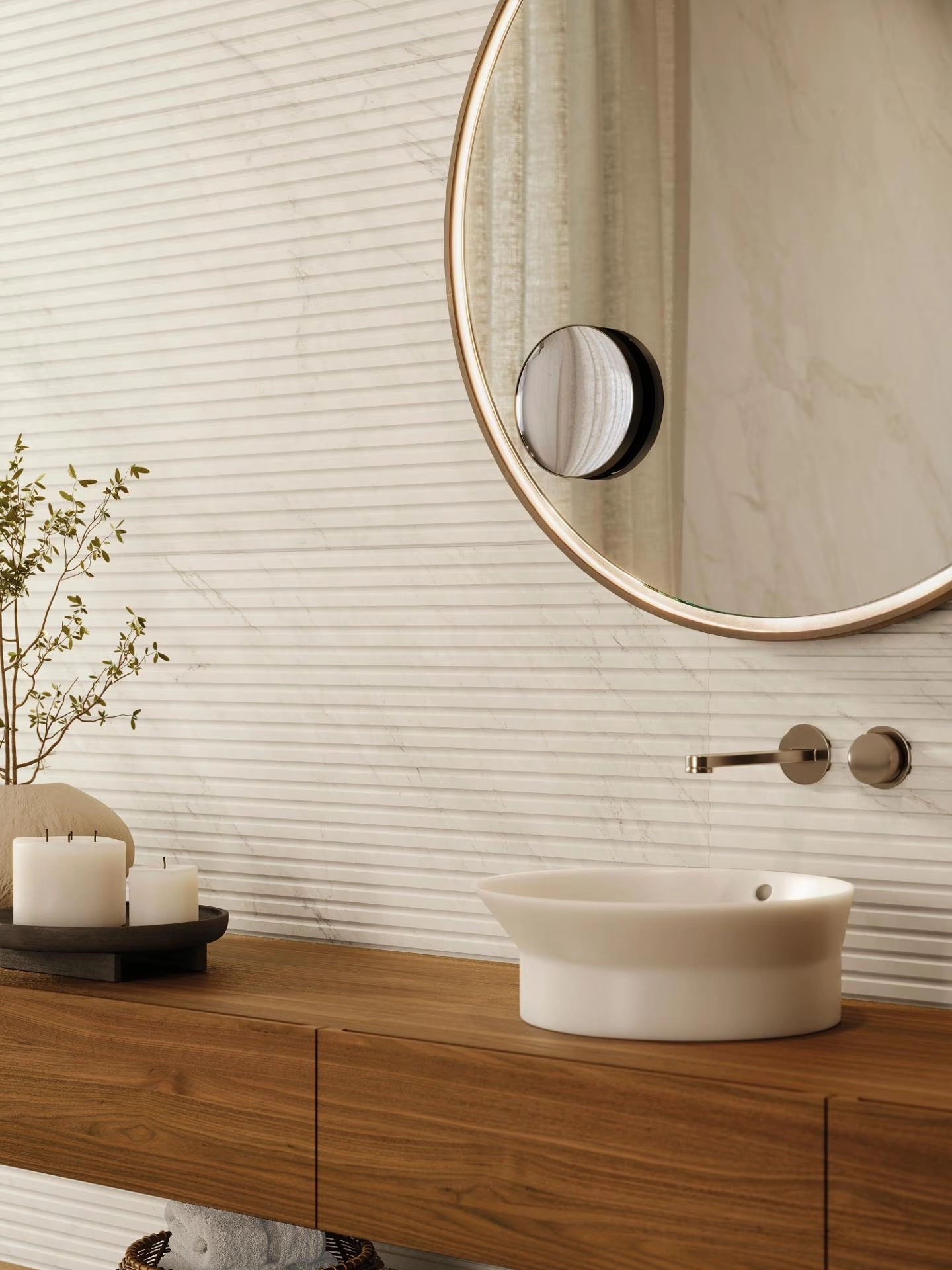 LINE GLEM WHITE 59,6X150CM — 3