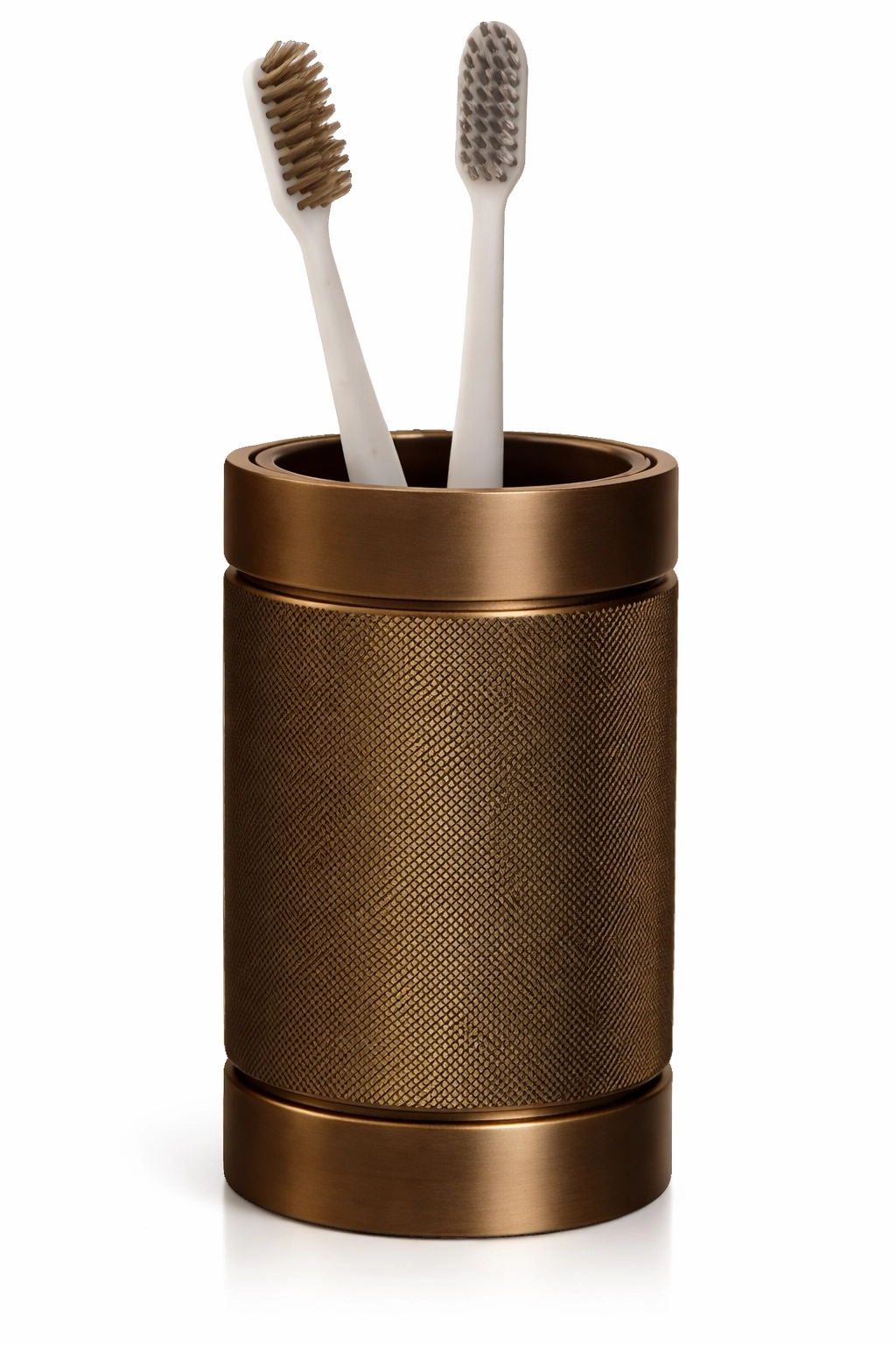 Pahar pe blat pentru periute BERTOCCI Officina 01 Brass Bronze