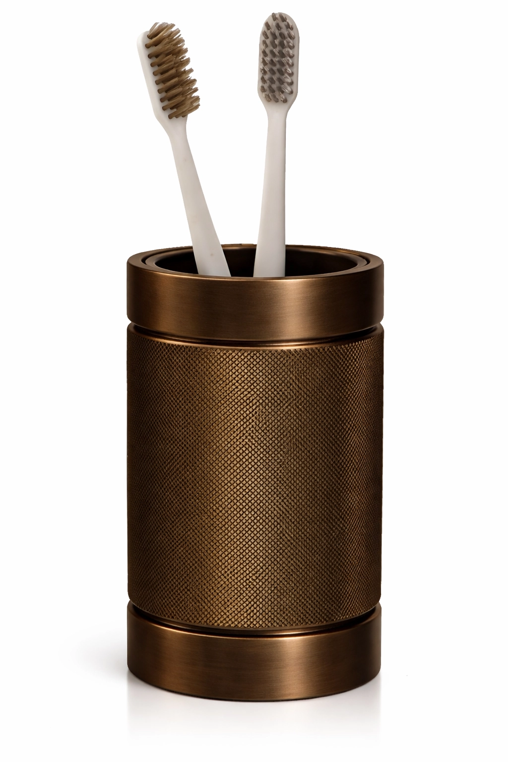 Pahar pe blat pentru periute BERTOCCI Officina 01 Industrial Bronze
