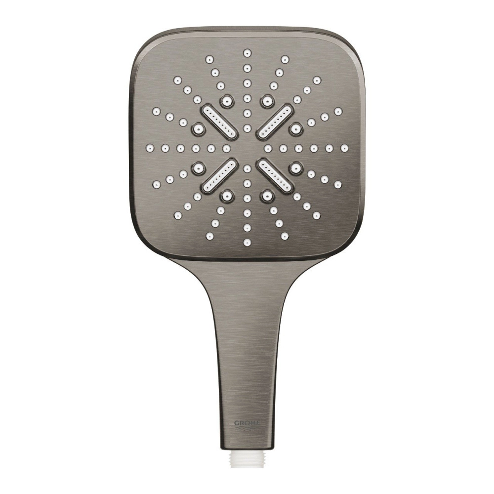 Душевая лейка с 3 режимами Grohe Rainshower SmartActive Cube Brushed Hard Graphite — 2