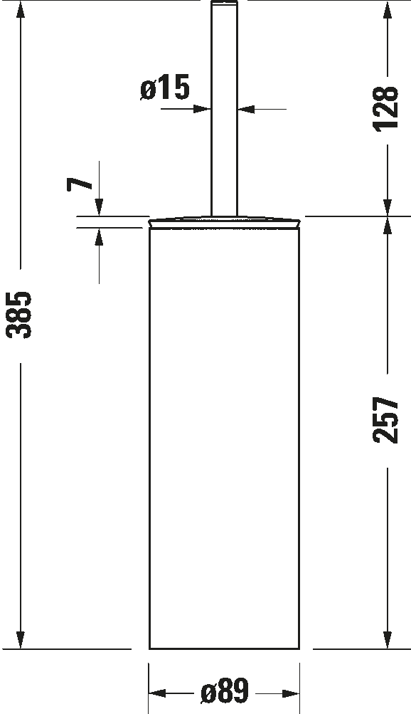 Perie WC Duravit D-Code — 2