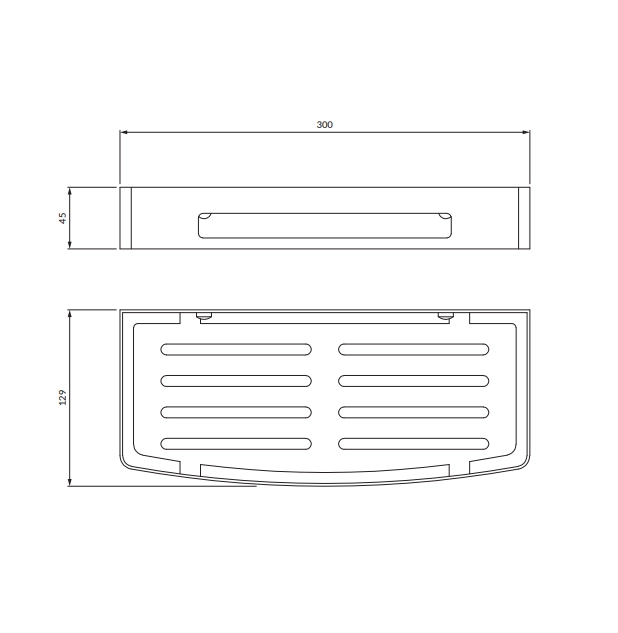 Polita cada/dus Omnires Uni Brushed Brass — 2