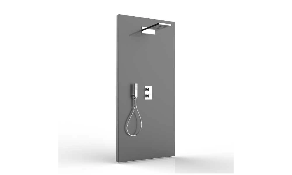 Set de duș îngropat termostatat Bossini Cube + corp instalare