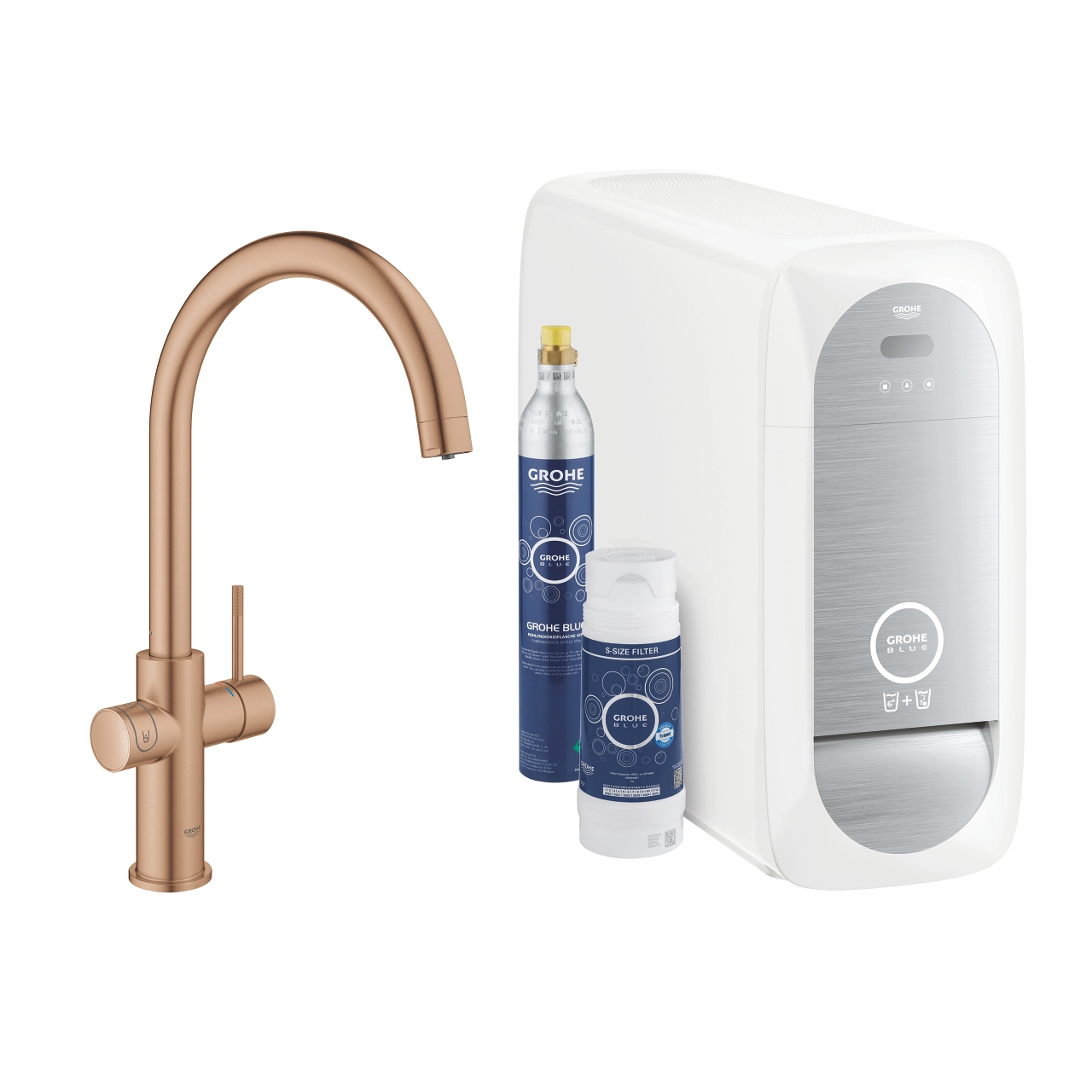 Set de filtrare și gazificare Grohe Blue Home Warm Sunset — 1