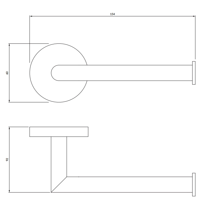 Suport hârtie OMNIRES Modern Project Brushed Graphite MP60510GR — 2
