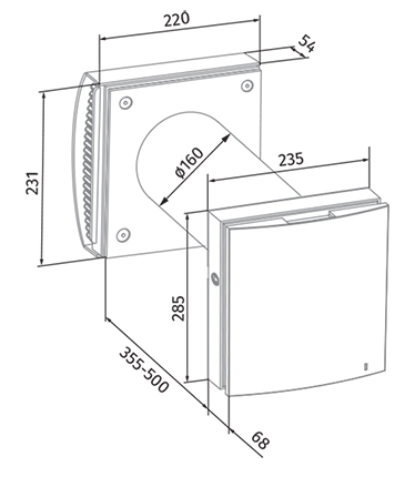 Комнатная приточно-вытяжная установка BLAUBERG Vento Expert A100--1 S 10 W V.2 — 2